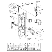 Инсталляция для подвесного унитаза Grohe Rapid SL 38721001