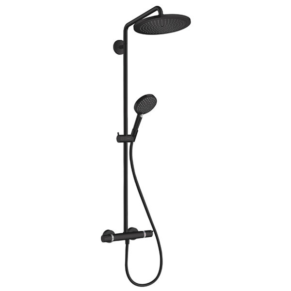 Душевая система с термостатом для душа, черный Hansgrohe Croma Select S 26890670