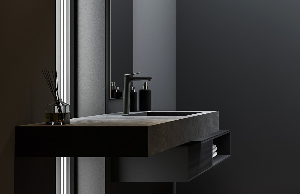 Смеситель для раковины Lemark Bronx - LM3709BL