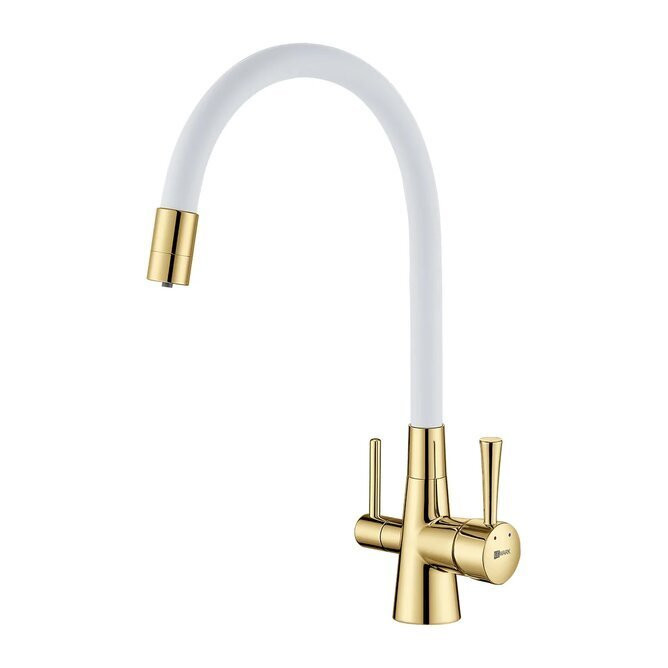 LM3075G-White Смеситель Lemark Comfort для кухни  с подключением к фильтру с питьевой водой