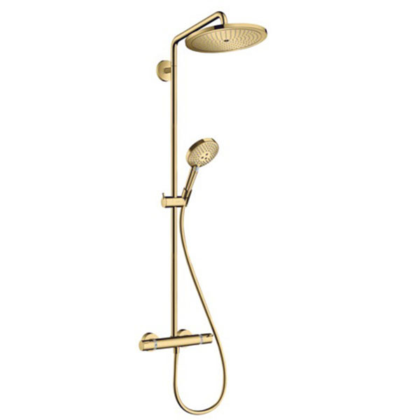 Душевая система с термостатом для душа, золото Hansgrohe Croma Select S 26890990