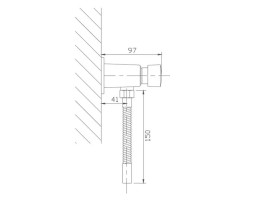 Кран нажимной для писсуара HAIBA HB 33001