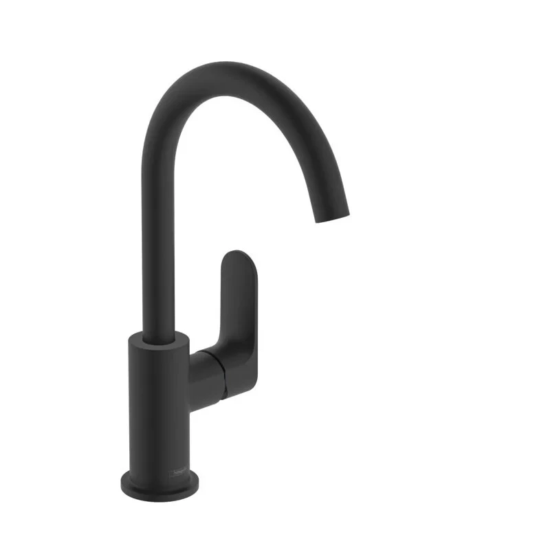 Смеситель для раковины 210, с донным клапаном, черный Hansgrohe Rebris S 72536670