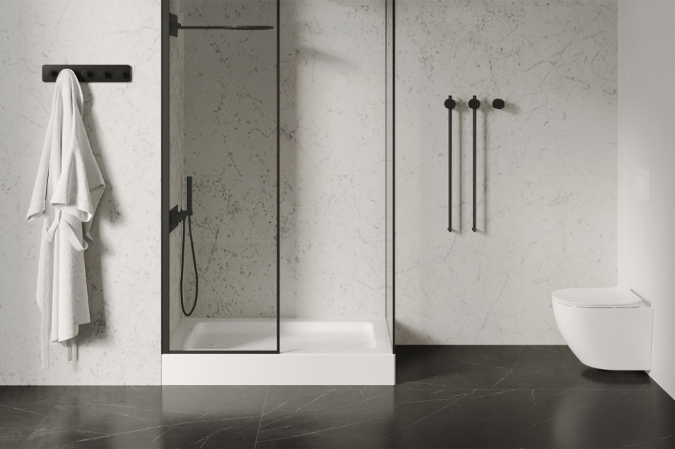 Душевой поддон ABBER AD3C138 130х80 прямоугольный, акриловый, белый