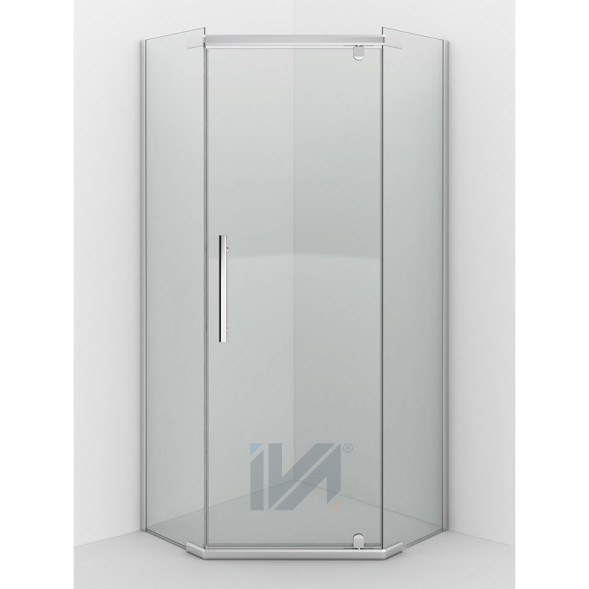 Душевое ограждение IVA E1PC90C 900*900*2000 (без поддона) светлое стекло