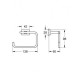 Держатель для туалетной бумаги, без крышки, хром Grohe Essentials Cube 40507001