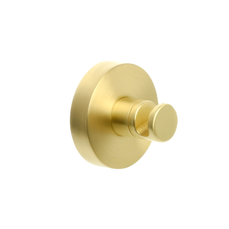 Крючок одинарный FIXSEN "COMFORT GOLD" золото-сатин FX-87005