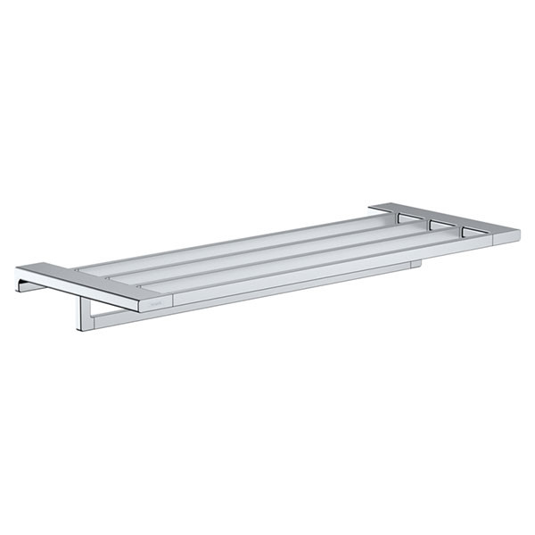 Полка для полотенец 648, с держателем, хром Hansgrohe AddStoris 41751000