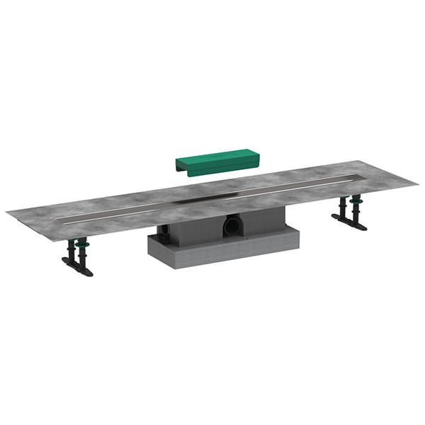 Трап линейный для пола 1000, со скрытой монтажной частью Hansgrohe uBox Universal 56026180
