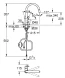 Смеситель для кухни, хром Grohe BauFlow 30549000