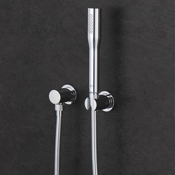 Держатель для душа, настенный, с круглой розеткой, хром Grohe Rainshower 27074000