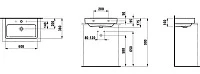 Раковина накладная 55, белая Laufen Pro S 8179580001041