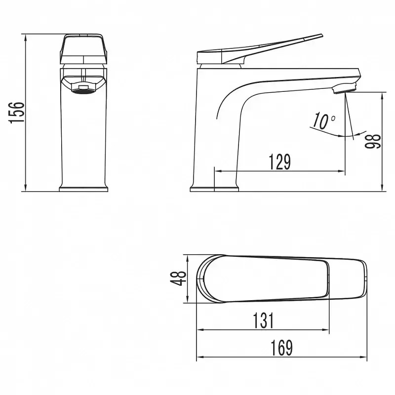 LM3706GM Смеситель Lemark Bronx для раковины