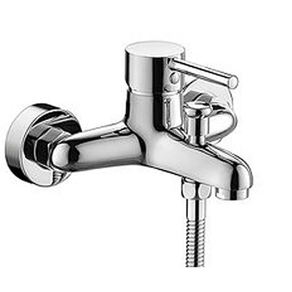 F6332366CP-01-RUS BRAVAT SLIM Смеситель для ванны короткий излив с аксессуарами (к/к 12)