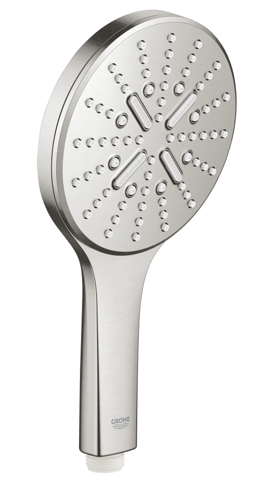 Душевая система GROHE Essence со смесителем для ванны, суперсталь (25287DC0)