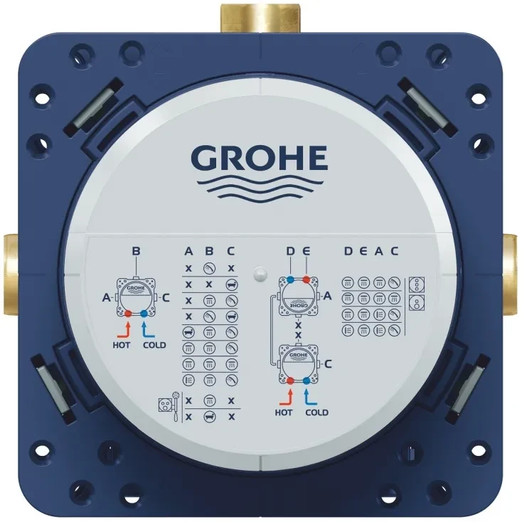 Душевая система GROHE Essence со смесителем для ванны, суперсталь (25287DC0)