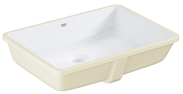 Раковина встраиваемая снизу Grohe cube ceramic 50 с переливом (492 x 370)
