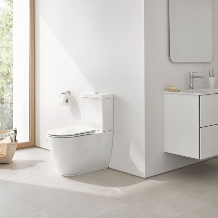 Унитаз напольный GROHE Essence Ceramic, для комбинации с бачком наружного монтажа, альпин-белый (3957200H)