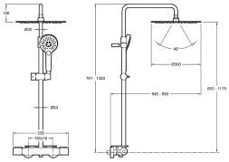 Ручной душ, хром Jacob Delafon Metro E24319-CP