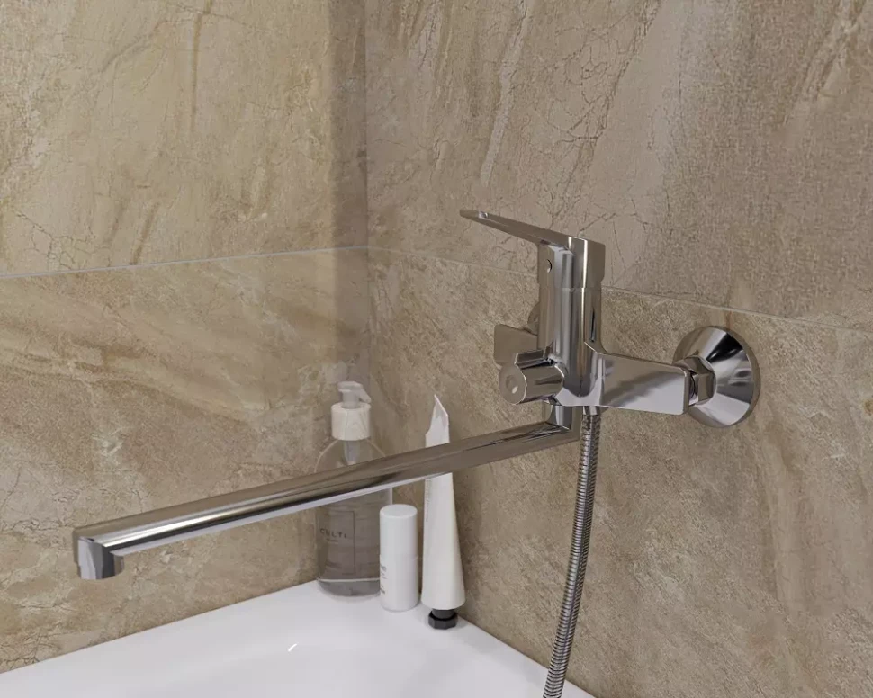 Смеситель для ванны, длинный излив, хром ESKO Murano MR 31