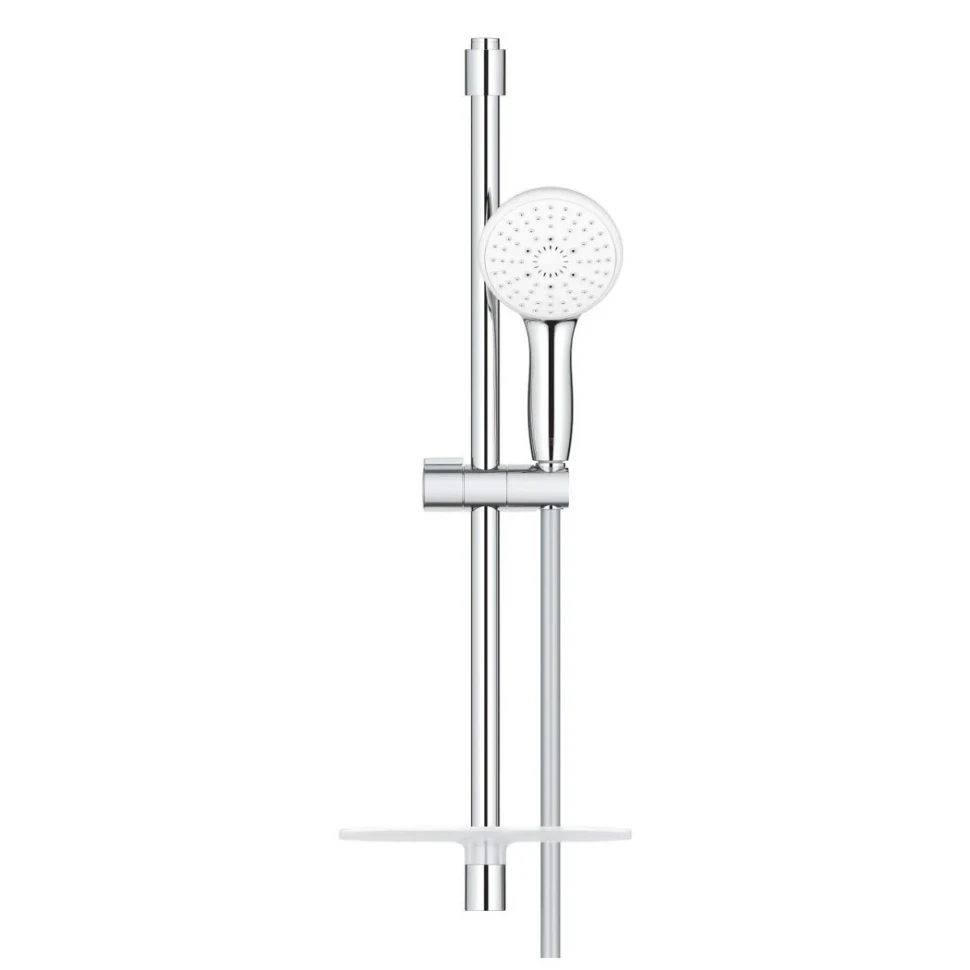 Душевой гарнитур 600, с полочкой, 3 вида струи, хром Grohe Tempesta 110 27927003
