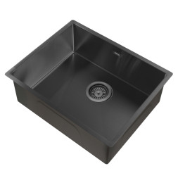 Кухонная мойка ABBER Wasser Kreis AF2196MB черная матовая