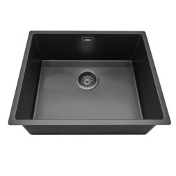 Кухонная мойка ABBER Wasser Kreis AF2196MB черная матовая