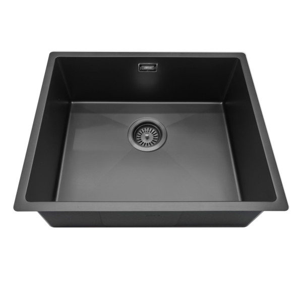 Кухонная мойка ABBER Wasser Kreis AF2196MB черная матовая