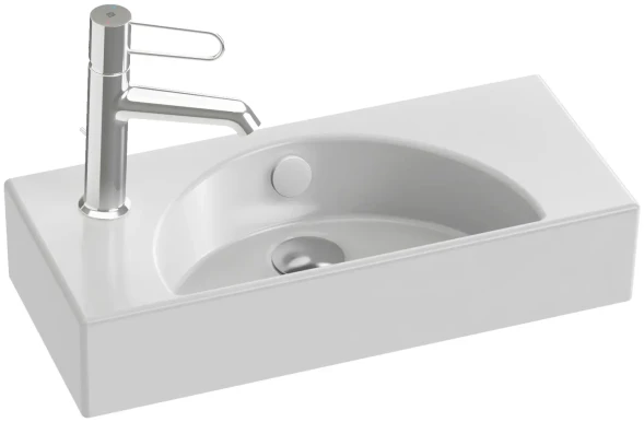 Раковина 50х22, правая, белая Jacob Delafon Odeon Rive Gauche EGO112-56-00