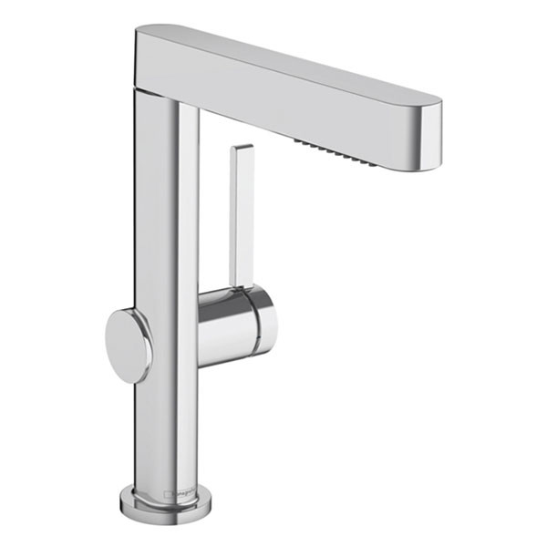 Смеситель для раковины с донным клапаном, выдвижной излив, хром Hansgrohe Finoris 76063000