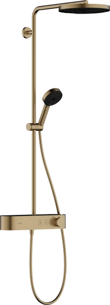 Душевая система с термостатом для душа, бронза Hansgrohe Pulsify Showerpipe 260 24220140