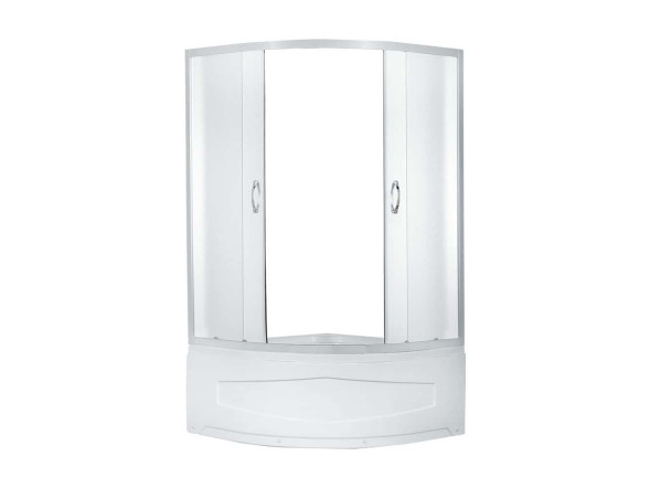 Душевая перегородка ER0510T- C3 1000*1000*1950 высокий поддон, светлое стекло
