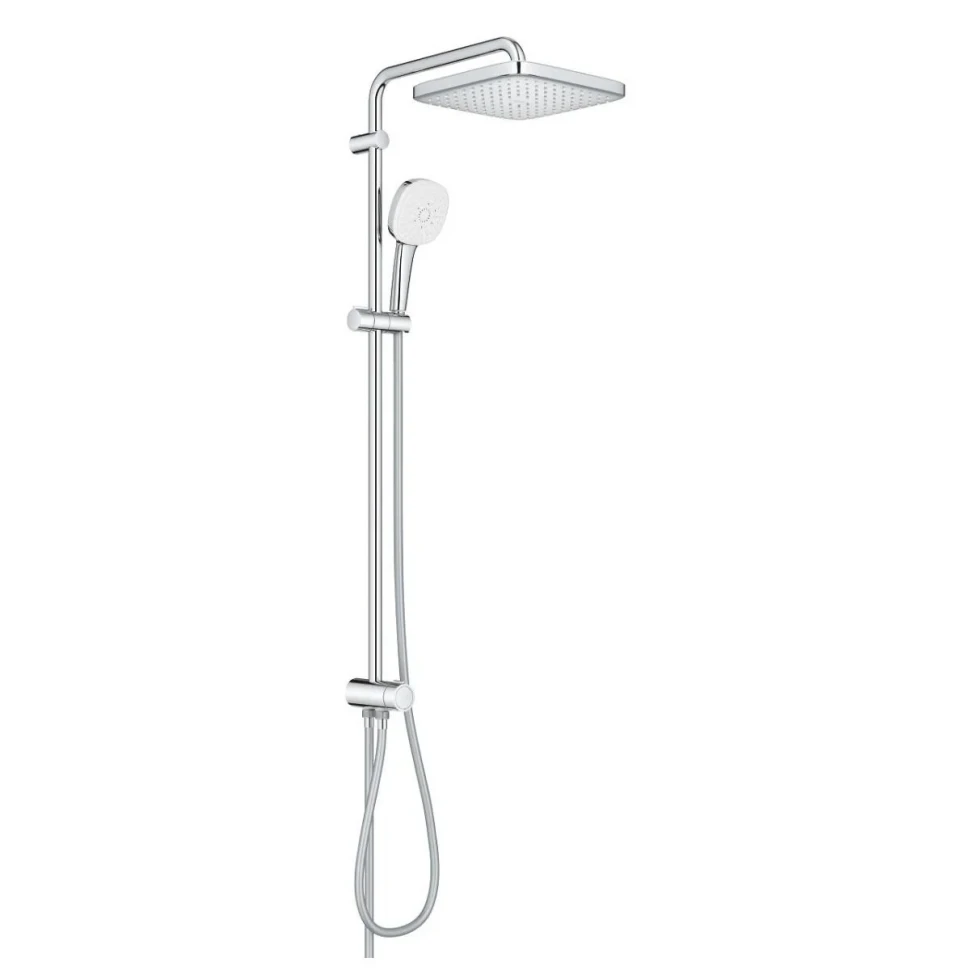 Душевая система GROHE Tempesta System 250 Cube наружного монтажа с переключателем, хром (26694001)