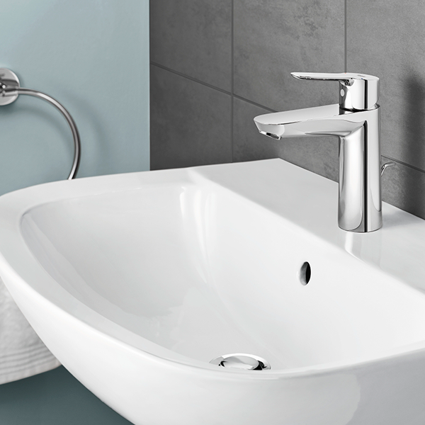 Смеситель для раковины с донным клапаном, размер M, хром Grohe BauLoop 23762000
