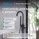 Смеситель ABBER Wasser Kreis AF8115B напольный для ванны, черный матовый