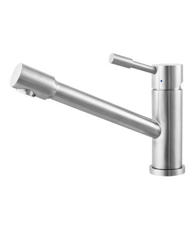 LM5072S Эксперт Смеситель для кухни с поворотным изливом, сталь (к/к 10)
