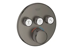 Термостат для встраиваемого монтажа на 3 выхода, GROHE Grohtherm SmartControl, темный графит матовый
