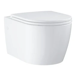 Унитаз GROHE Bau Ceramics подвесной с сиденьем, альпин-белый (103860SH00)