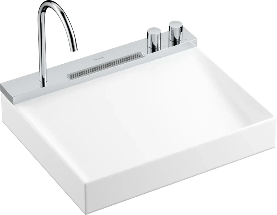Раковина накладная 58, со смесителем, белая Hansgrohe Avalegra AquaUnit 22472000