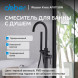 Смеситель ABBER Wasser Kreis AF8115BN напольный для ванны, черный матовый