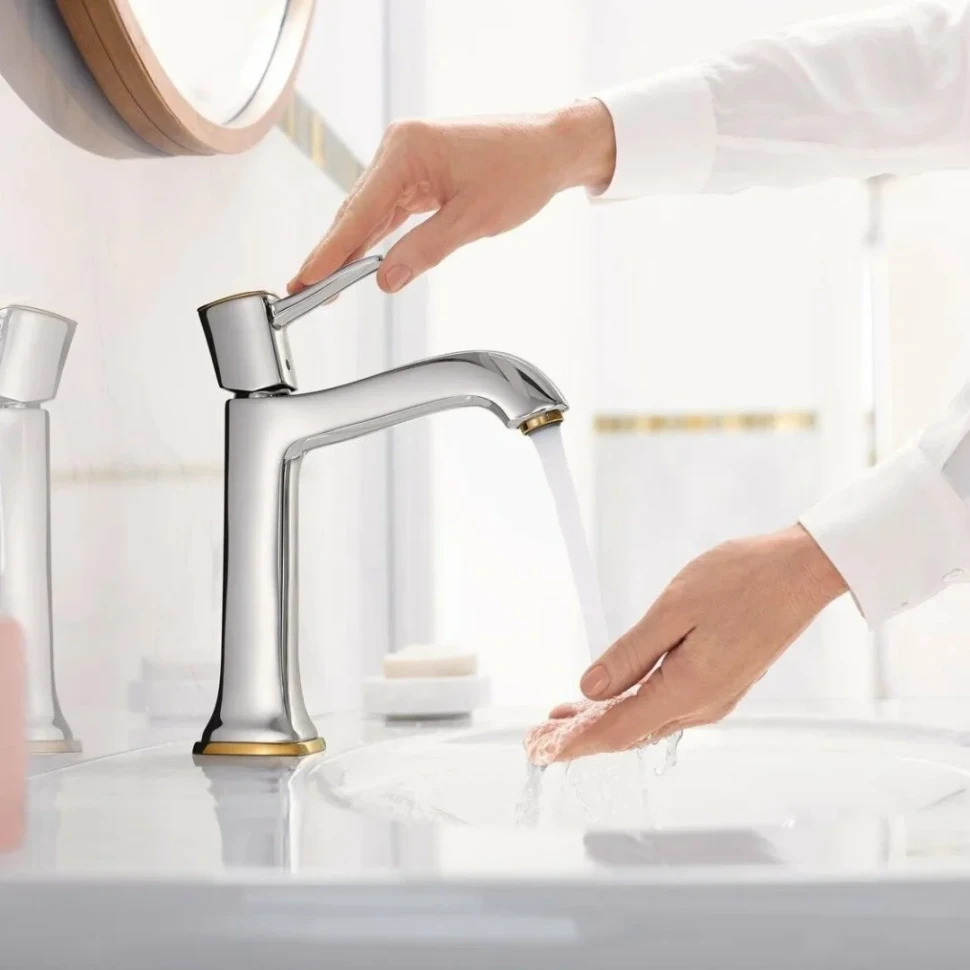 Смеситель для раковины 160, с донным клапаном, хром Hansgrohe Metropol Classic 31302000