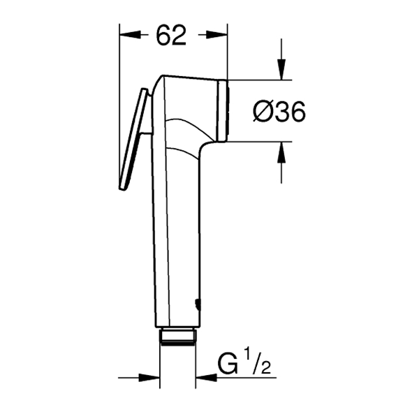 Душ гигиенический GROHE Tempesta-F Trigger Spray 30 (Хром)