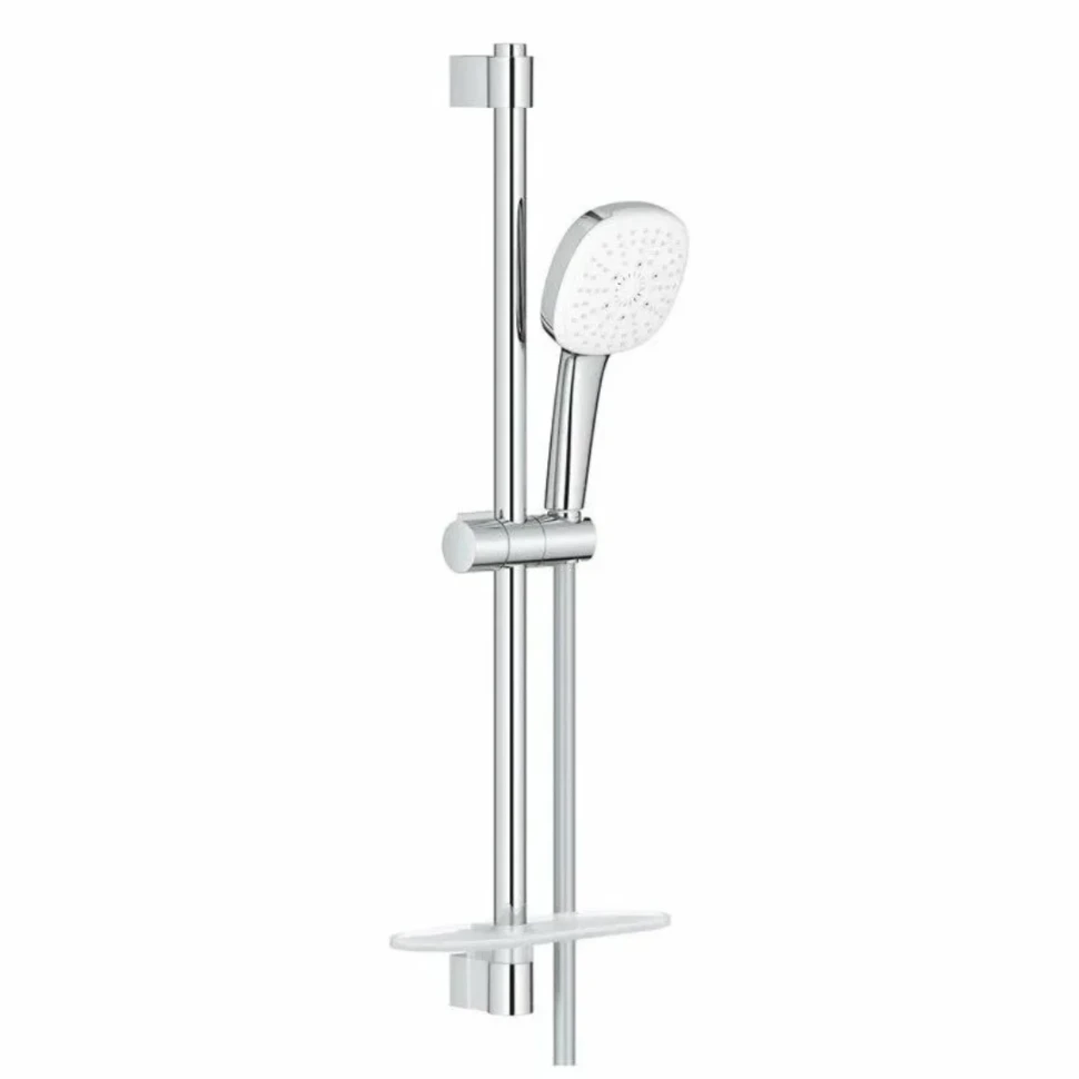 Набор для душа GROHE Tempesta Cube 110, 3 режима струи, с полочкой, хром (27576003)