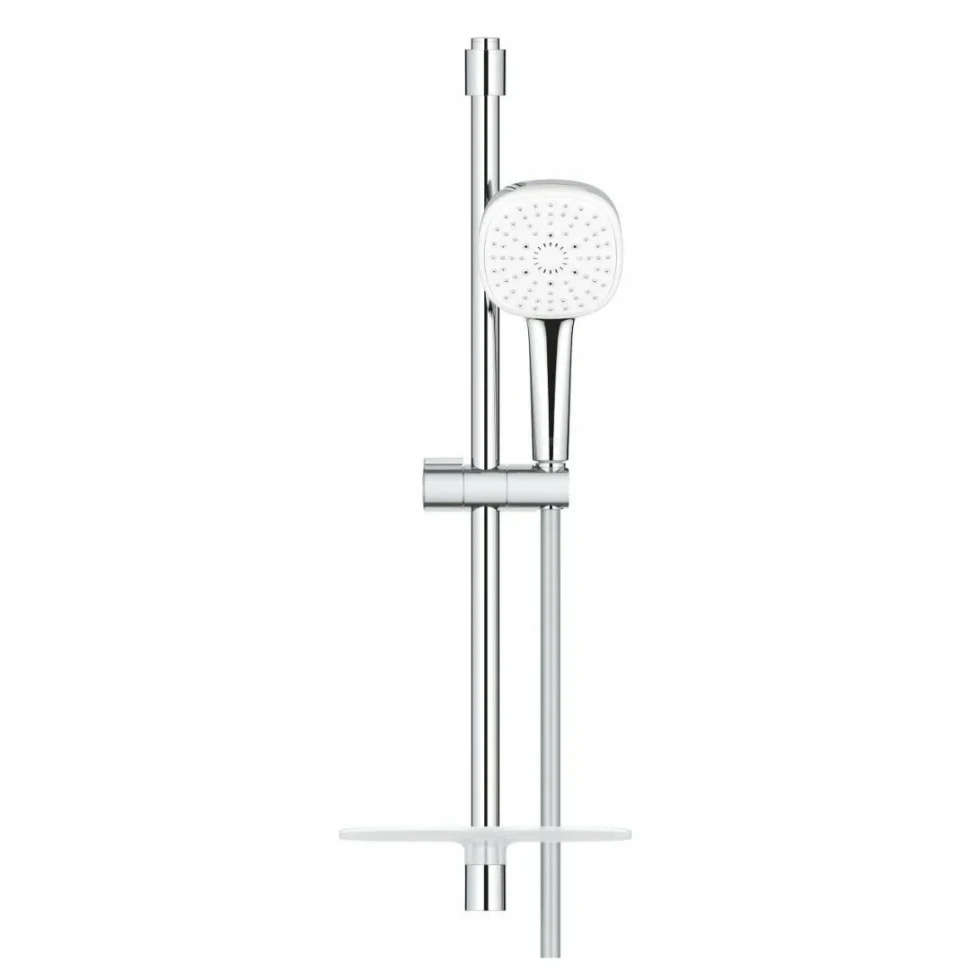 Набор для душа GROHE Tempesta Cube 110, 3 режима струи, с полочкой, хром (27576003)
