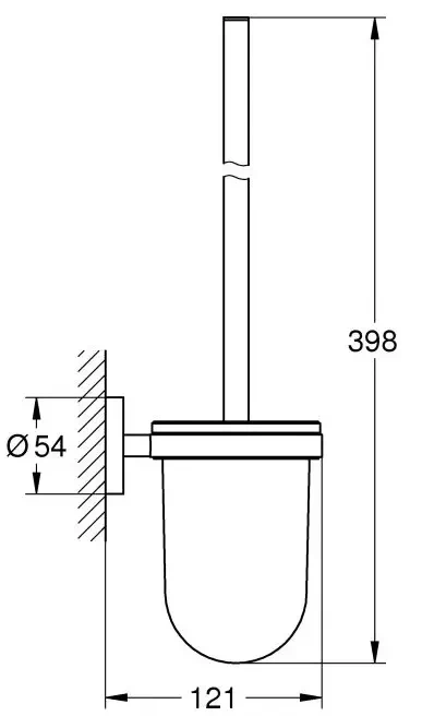 Tуалетный ершик, тёмный графит матовый Grohe Essentials 40374AL1