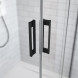 387042-54-01L IDEA Black KDJ 120 Душевая дверь левая в нишу 1200*2005
