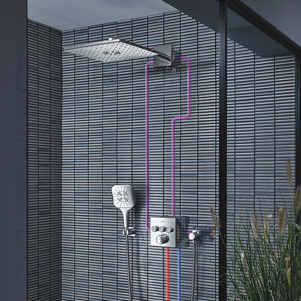 Подключение для душевого шланга с квадратной розеткой, хром Grohe Rainshower 27076000