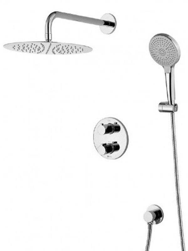 LM7829С Смеситель Lemark Yeti  термостатический для душа, встраиваемый, с доп. 3-ф лейкой хром