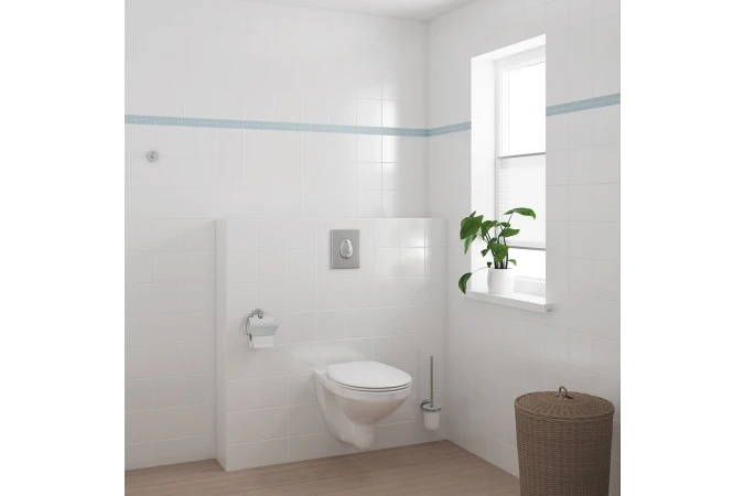Унитаз подвесной, безободковый, с сиденьем без микролифта, белый Grohe Bau Ceramic 39497000