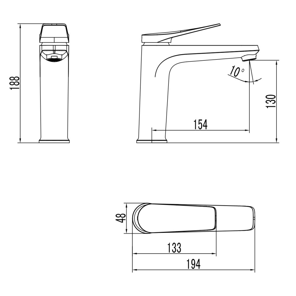 LM3737BL Смеситель Lemark Bronx для раковины